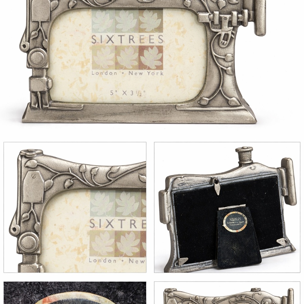 Six Trees Vintage Style Sewing Machine Photo Frame